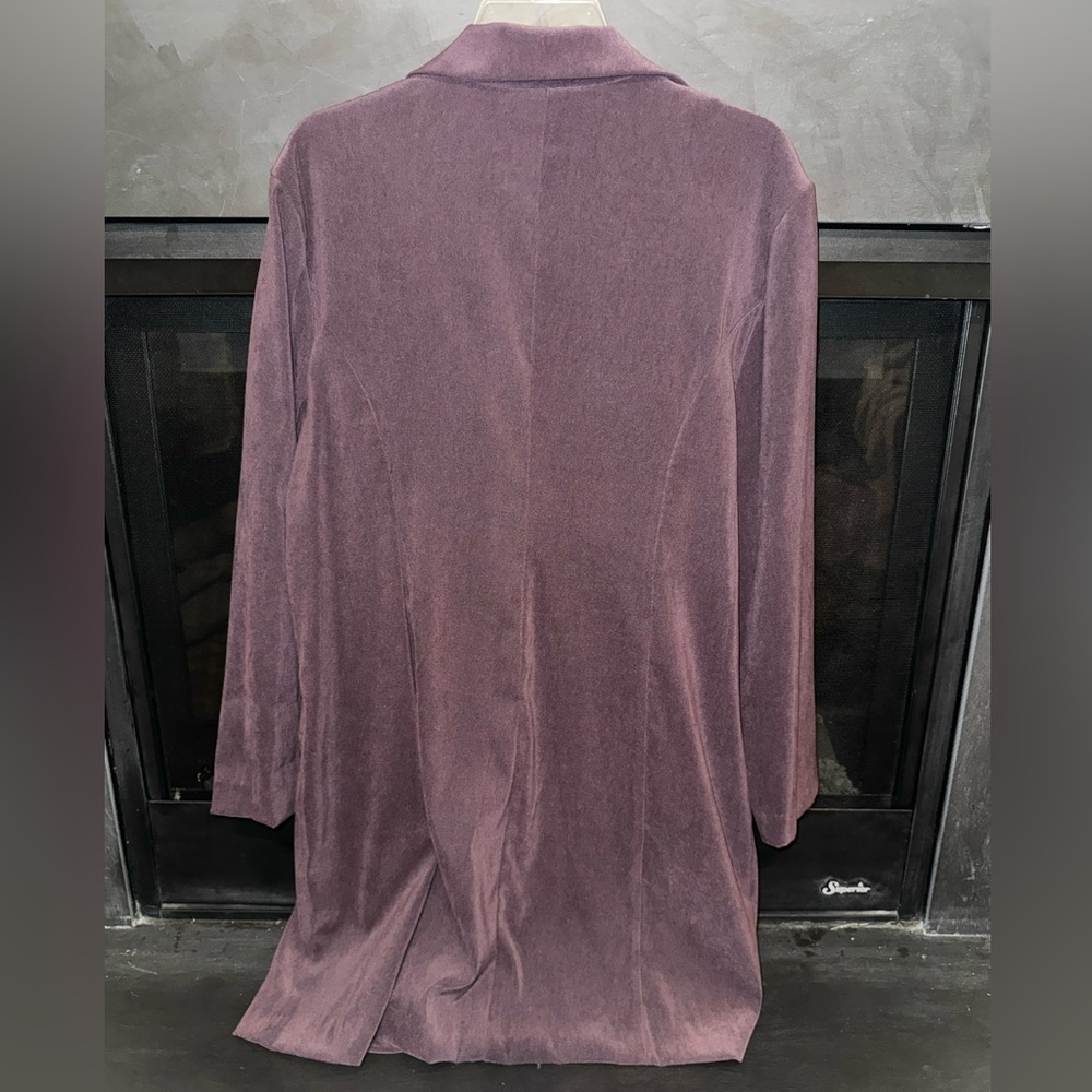 Sag Harbor Women's Deep Purple Blazer - Picture 3 of 3